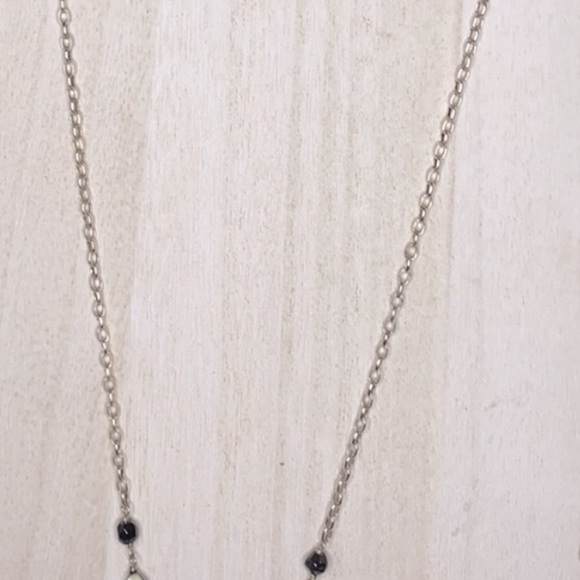 Silpada Vintage Sterling Silver 36" Onyx Quartz Bronzite Tassel Necklace - Picture 6 of 9